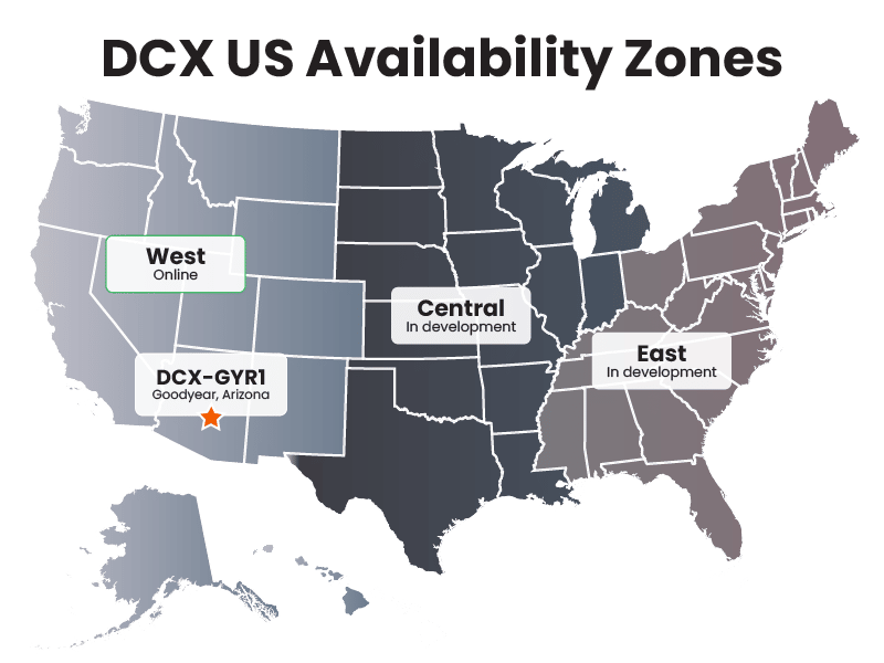 DCX_Map DCX US Zones Map
